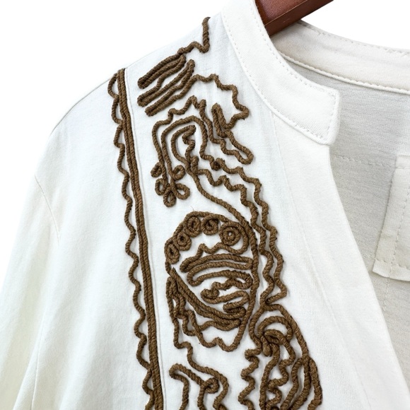 DOUBLE D Shirt Long Sleeve Ivory - Picture 3 of 6